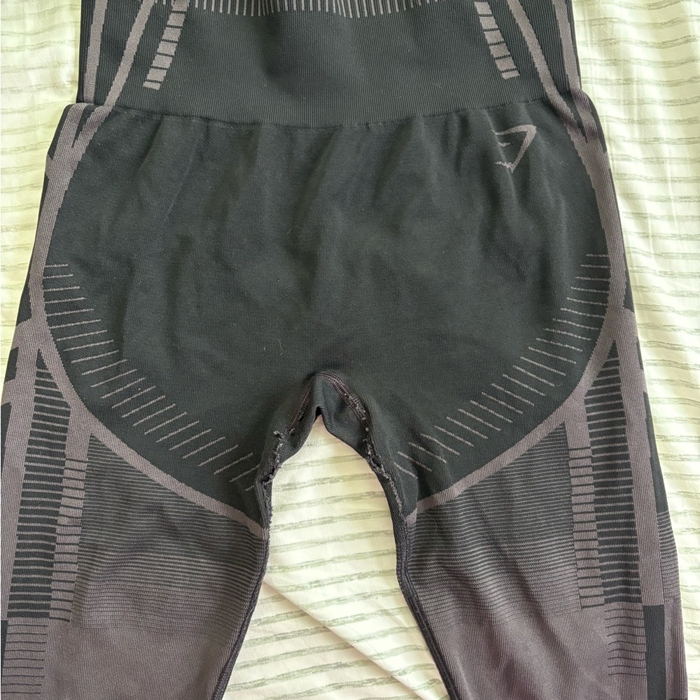 Gymshark Black and Gray Leggings
